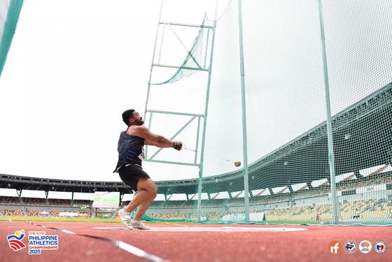 Action shot from 2025 Philippine Athletic Championships